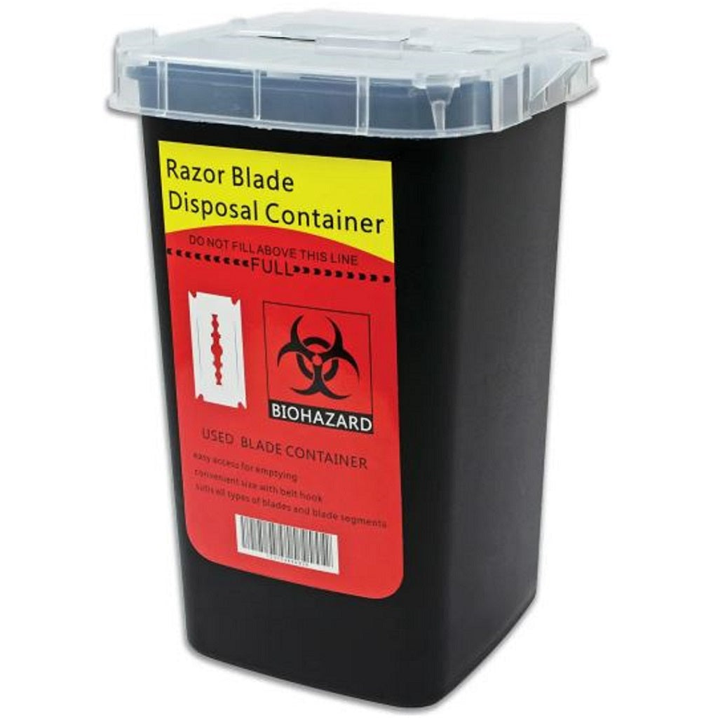 Black Ice Razor Blade Disposal Container #BIC022 — ibarber.com