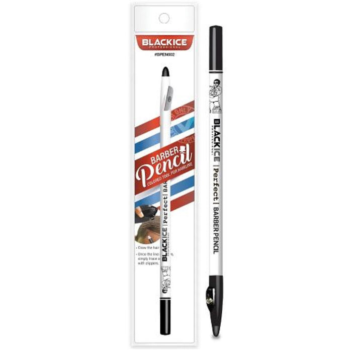 Black Ice Barber Pencil White #BPEN002