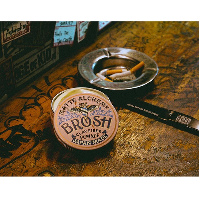 Brosh Matte Alchemy Clay Fiber Pomade 4 oz