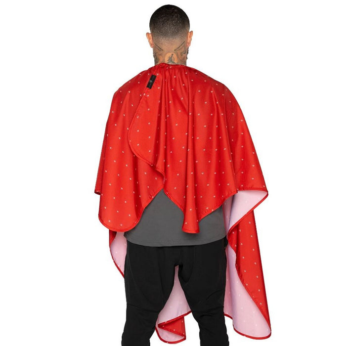 Barber Strong The Barber Cape - Barber Shield Red #BSC04-RED