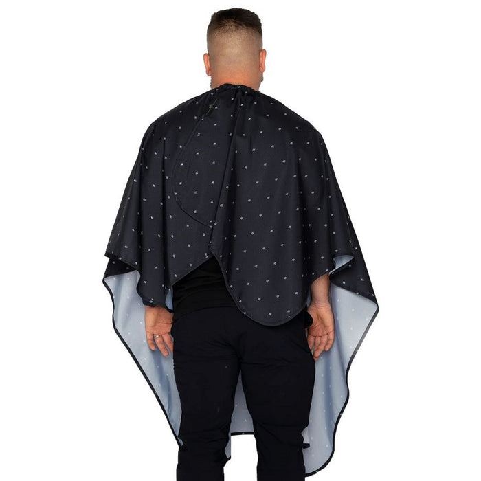 Barber Strong The Barber Cape - Barber Shield Black #BSC06-BLK