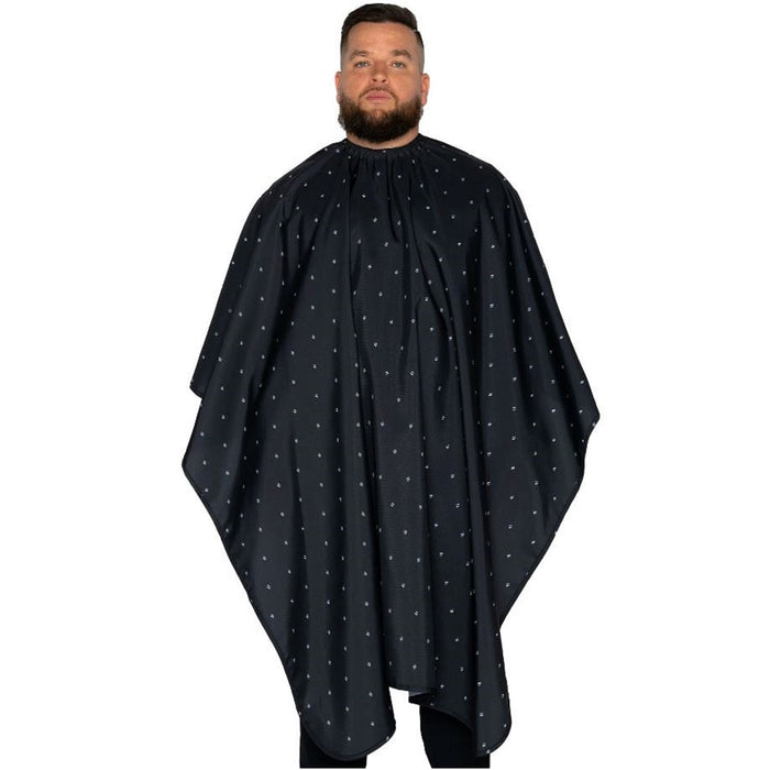 Barber Strong The Barber Cape - Barber Shield Black #BSC06-BLK