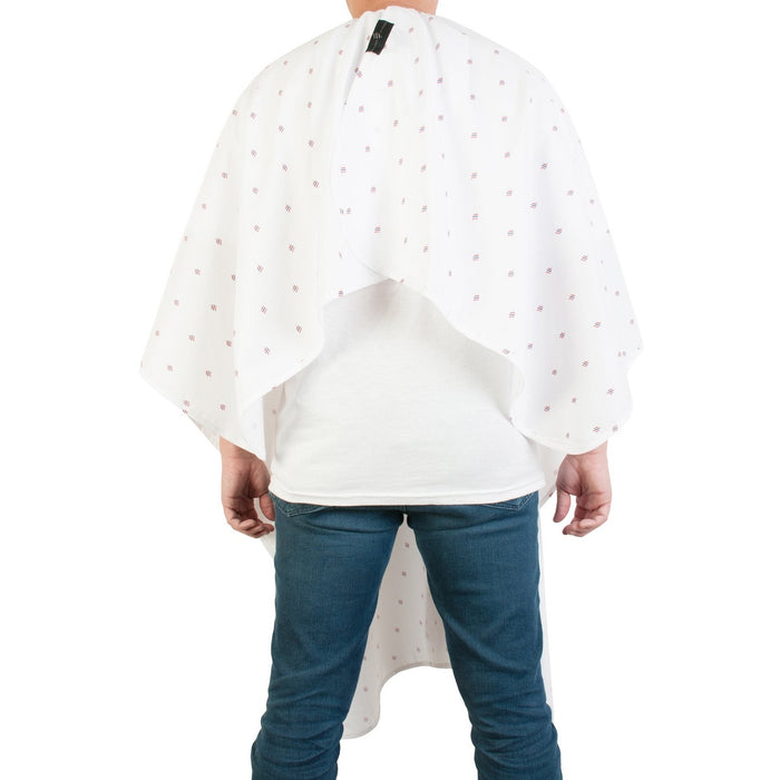 Barber Strong The Barber Cape - Barber Shield White #BSC07-WHT