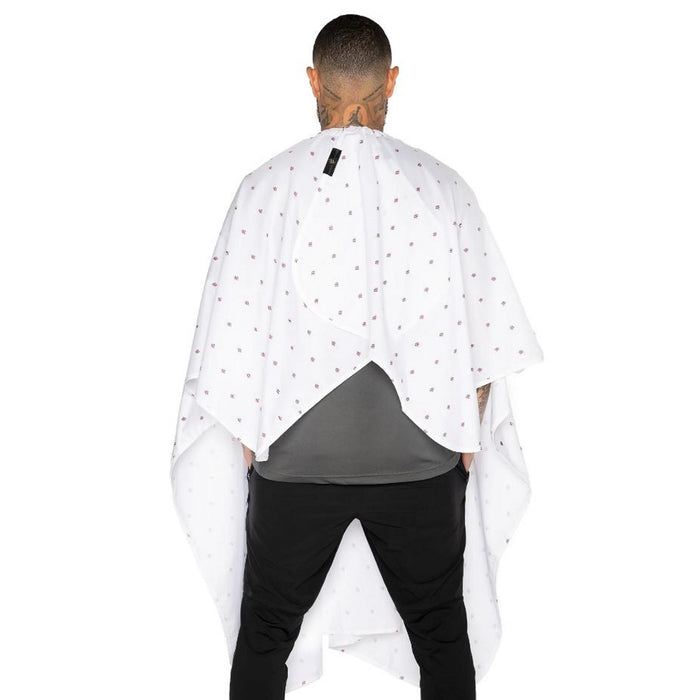 Barber Strong The Barber Cape - Barber Shield White #BSC07-WHT