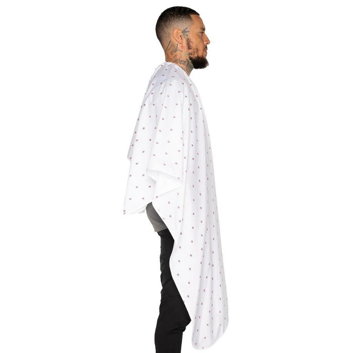 Barber Strong The Barber Cape - Barber Shield White #BSC07-WHT