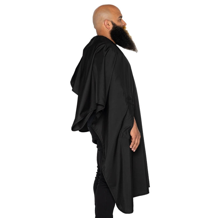 Barber Strong The Hands Free Barber Cape - Solid Black #BSC12-BLKHF