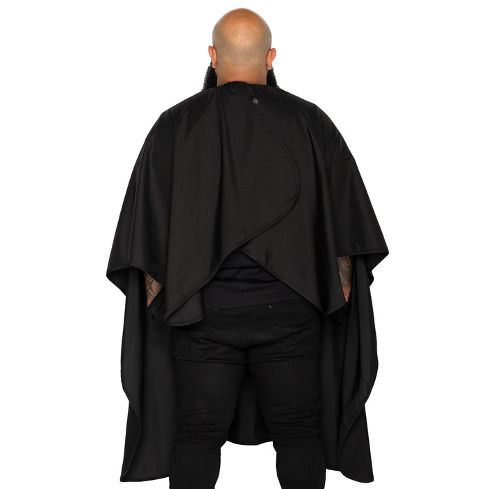 Barber Strong The Hands Free Barber Cape - Solid Black #BSC12-BLKHF