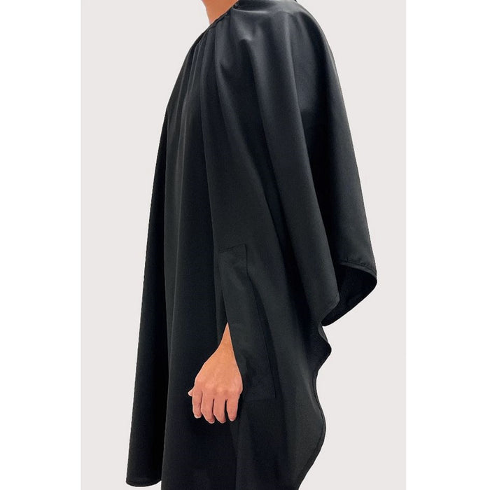 Barber Strong The Hands Free Barber Cape - Solid Black #BSC12-BLKHF