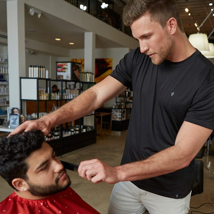 Barber Strong The Barber Tech Tee - Black [S-5XL] #BST01-BLK