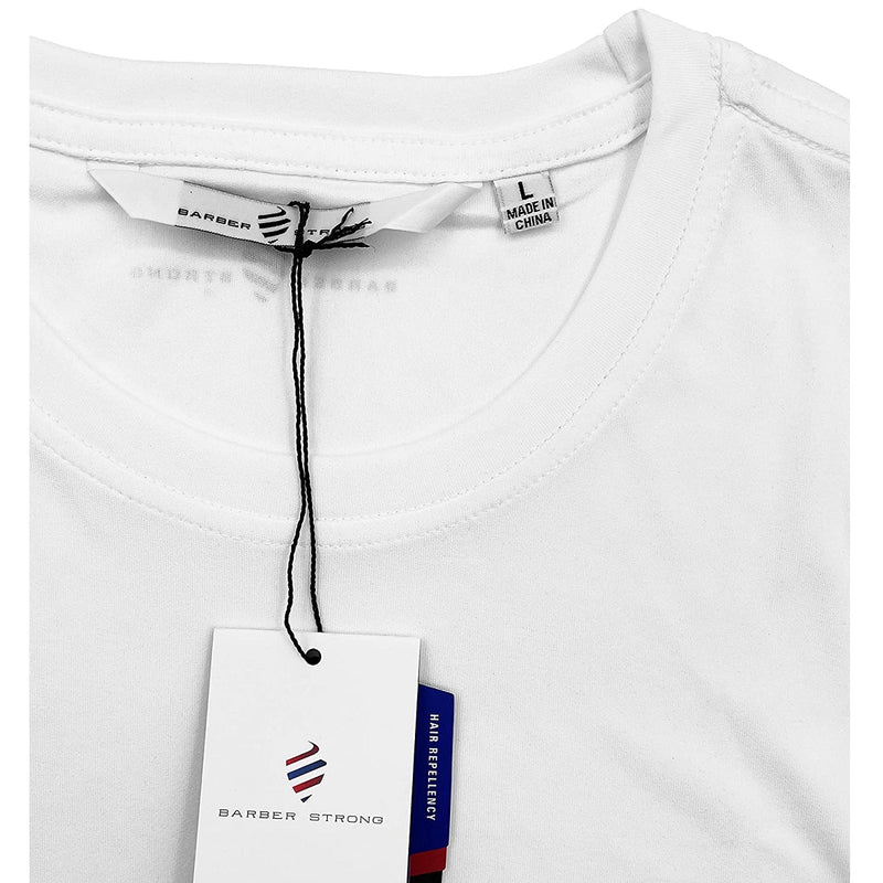 Barber Strong The Barber Tech Tees - White #BST01-WHT [S to 5XL Available]
