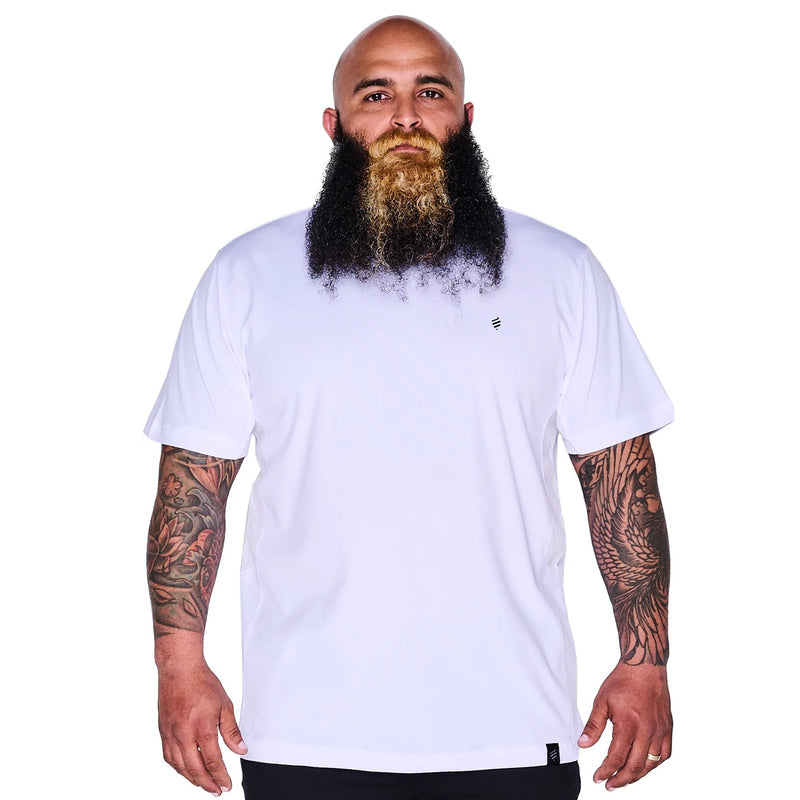 Barber Strong The Barber Tech Tees - White #BST01-WHT [S to 5XL Available]