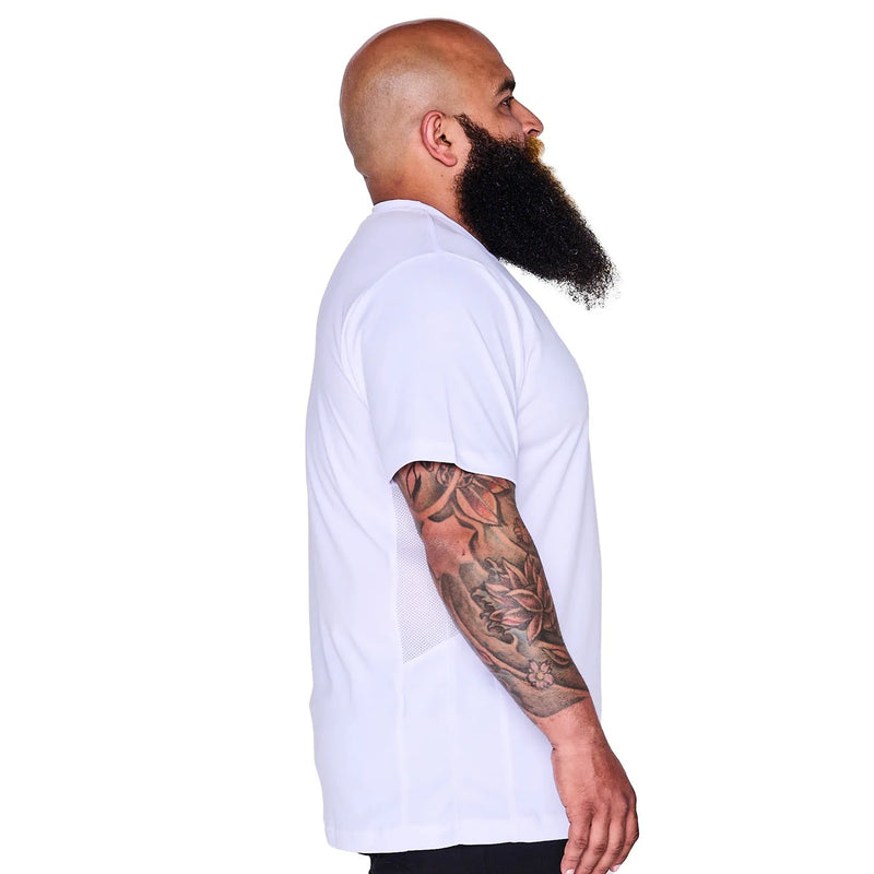 Barber Strong The Barber Tech Tees - White #BST01-WHT [S to 5XL Available]