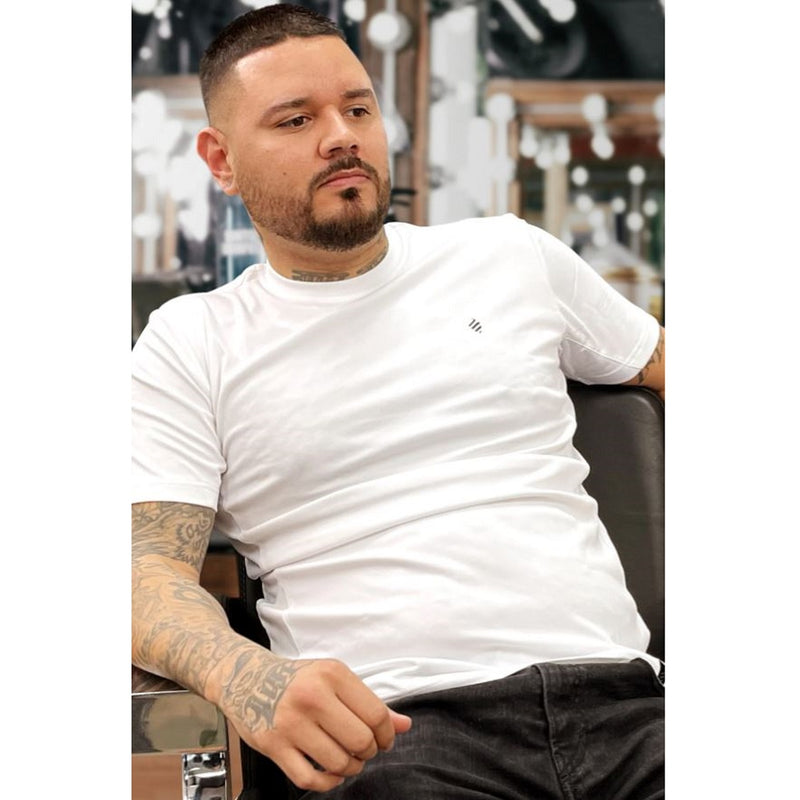 Barber Strong The Barber Tech Tees - White #BST01-WHT [S to 5XL Available]