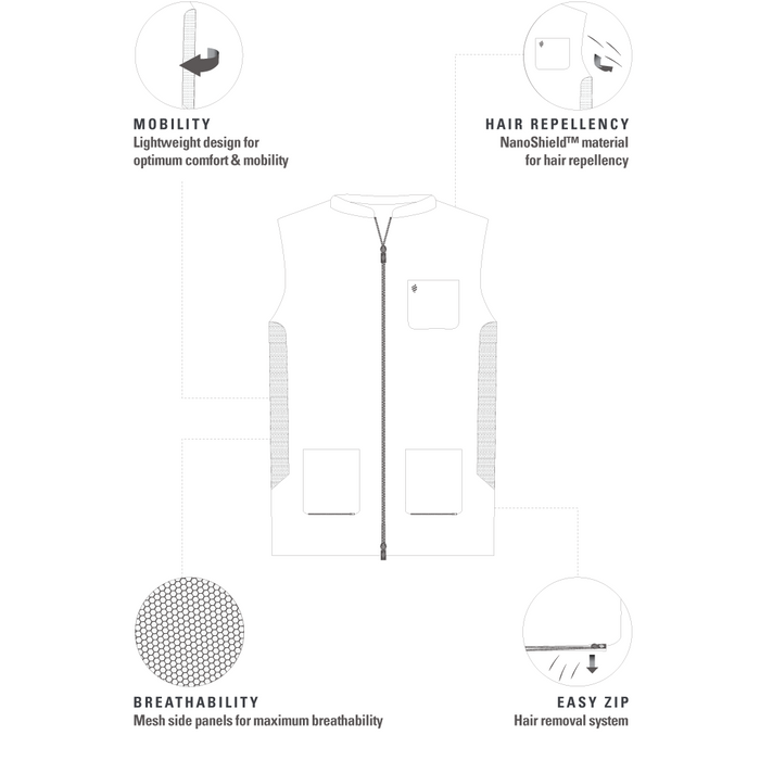 Barber Strong The Barber Vest - Grey [S-5XL] #BSV01-GRY