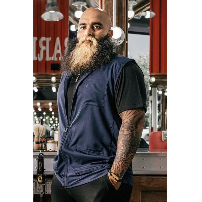 Barber Strong The Barber Vest - Blue [S-5XL] #BSV01-BLE