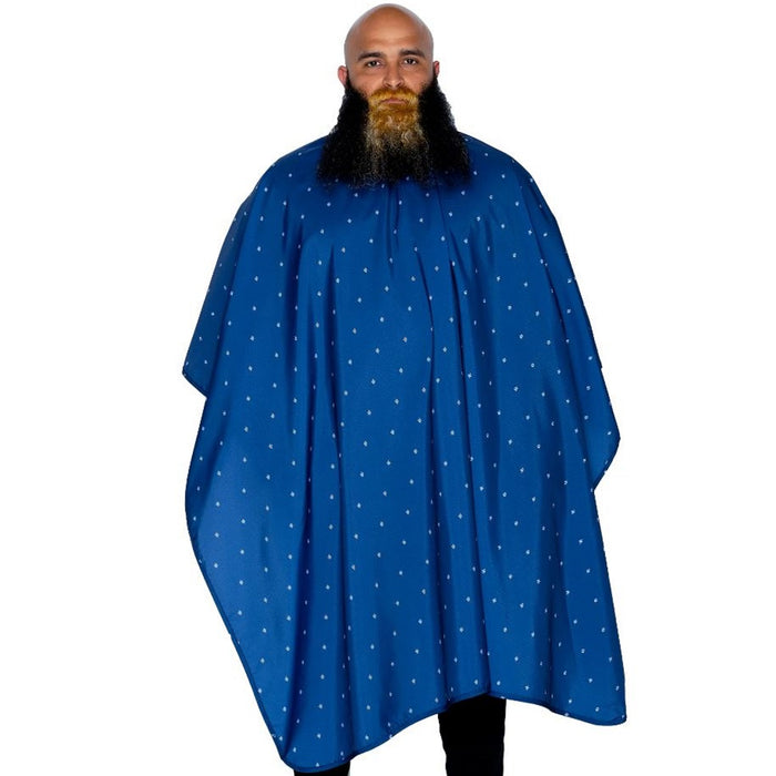 Barber Strong The Barber Cape - Barber Shield Blue #BSC05-BLE