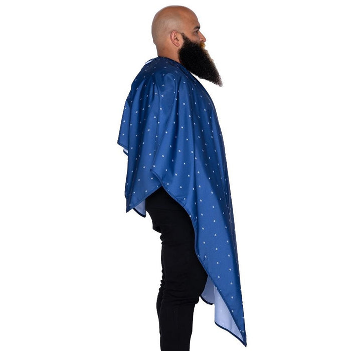 Barber Strong The Barber Cape - Barber Shield Blue #BSC05-BLE