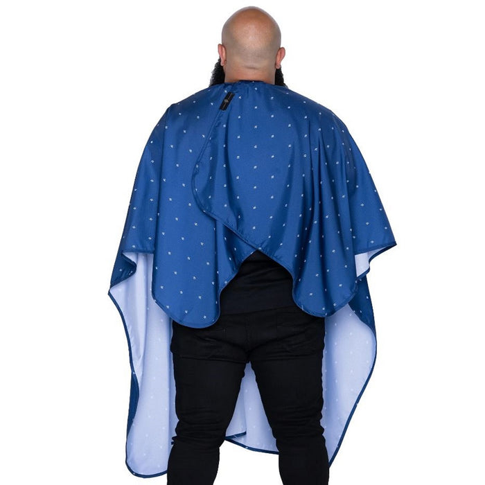 Barber Strong The Barber Cape - Barber Shield Blue #BSC05-BLE