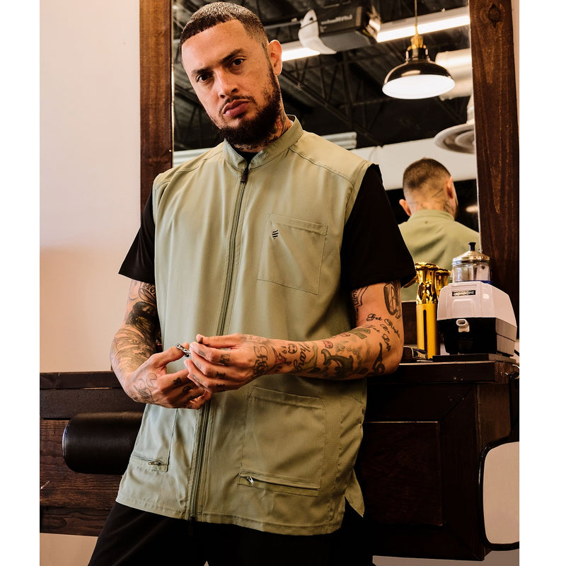 Barber Strong The Barber Vests - Green #BSV01-GREEN [S to 5XL Available]