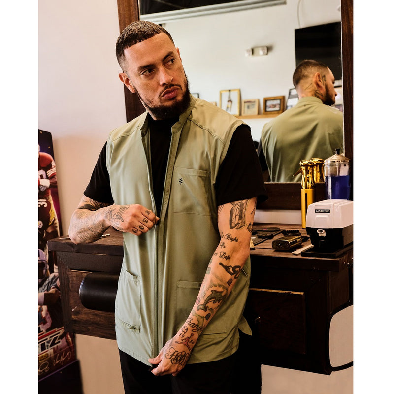 Barber Strong The Barber Vests - Green #BSV01-GREEN [S to 5XL Available]