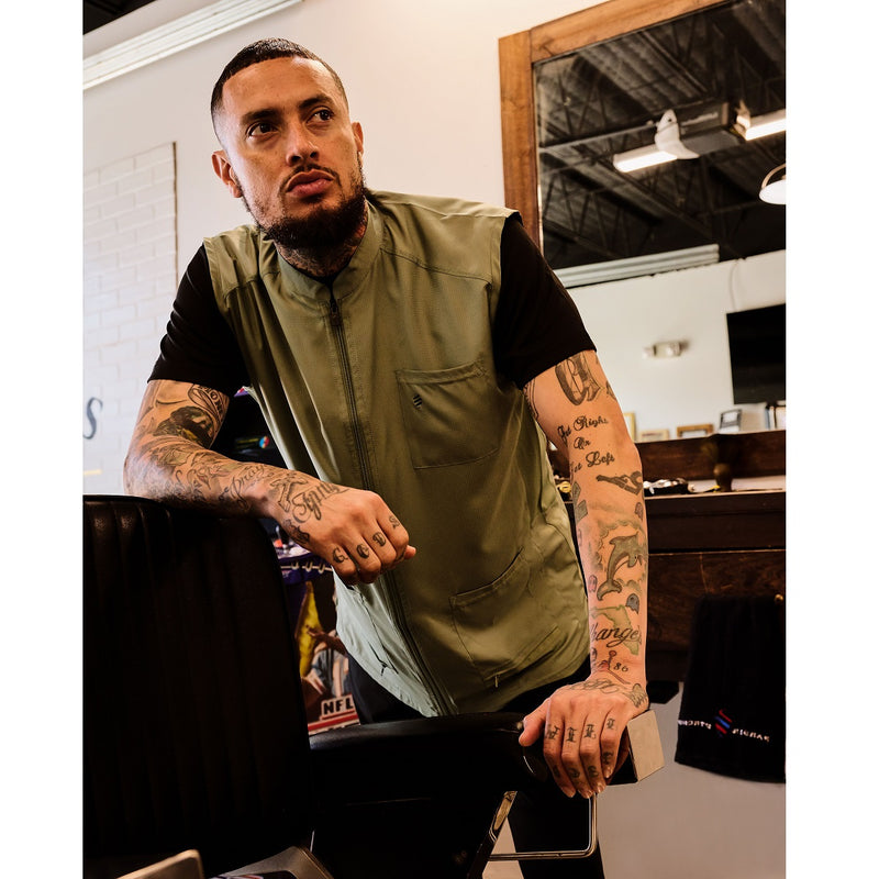 Barber Strong The Barber Vests - Green #BSV01-GREEN [S to 5XL Available]
