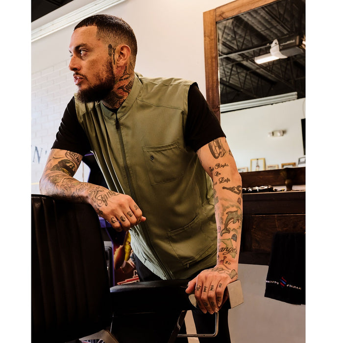 Barber Strong The Barber Vest - Green [S-5XL] #BSV01-GREEN