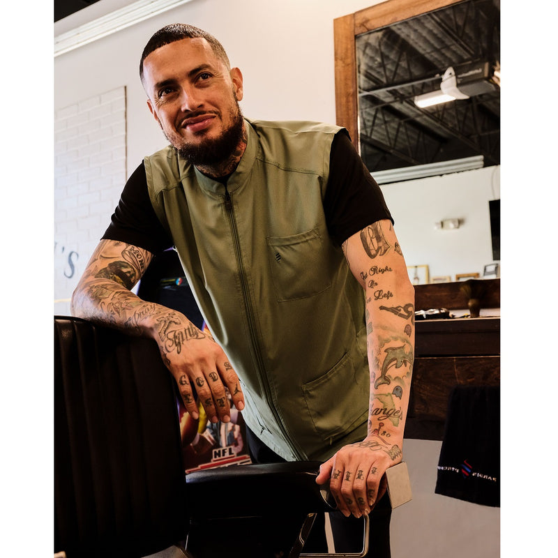 Barber Strong The Barber Vests - Green #BSV01-GREEN [S to 5XL Available]