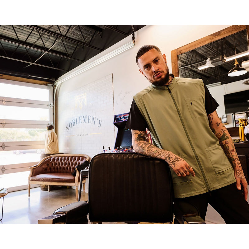 Barber Strong The Barber Vests - Green #BSV01-GREEN [S to 5XL Available]