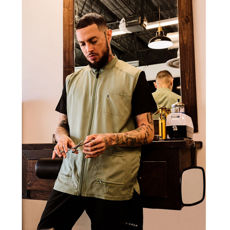 Barber Strong The Barber Vests - Green #BSV01-GREEN [S to 5XL Available]