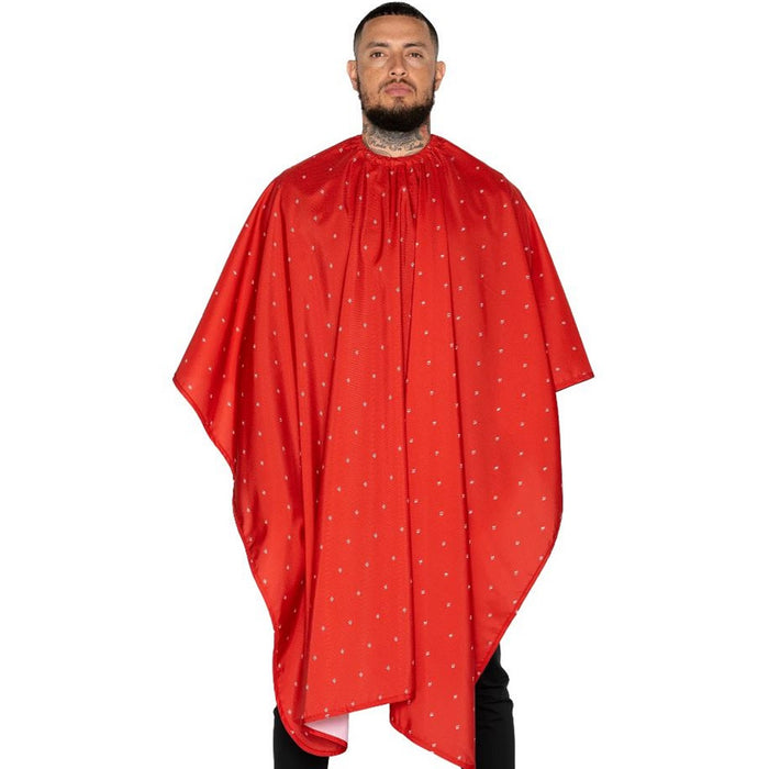 Barber Strong The Barber Cape - Barber Shield Red #BSC04-RED