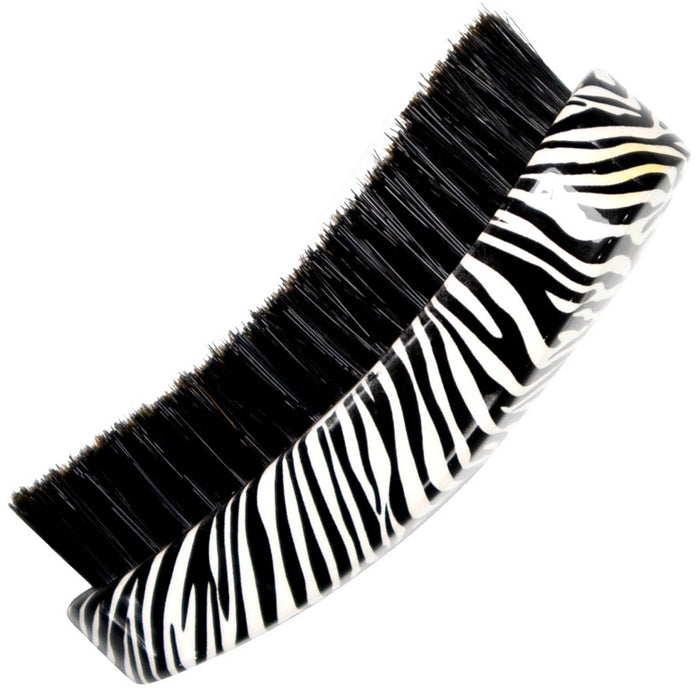 Beauty Town Wavy Coiler Curved Medium 360/540/720 Wave Brush - Zebra #83102