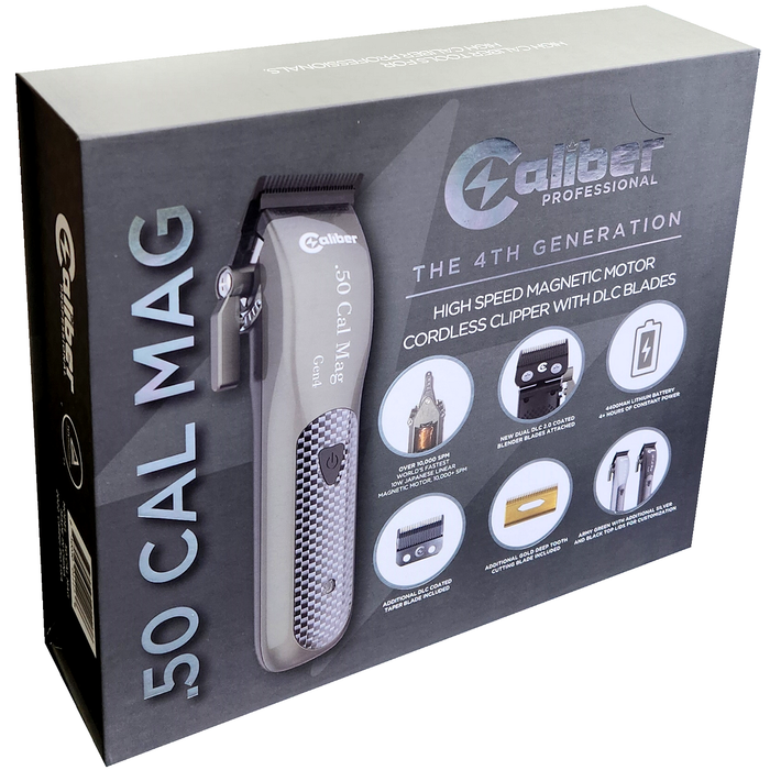 Caliber Gold .50 Cal Mag High Speed Magnetic Motor Cordless Clipper [4TH GENERATION]