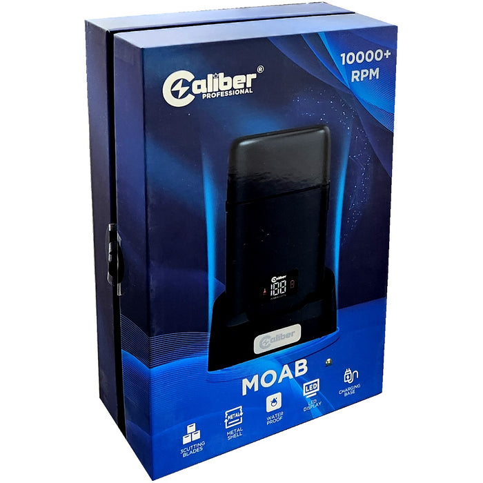 Caliber MOAB Metal Triple Foil Shaver with Digital Display