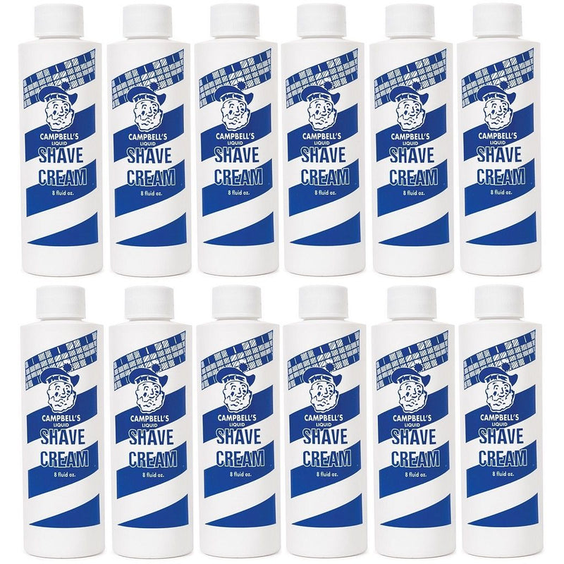 Stephan Campbell's Liquid Shave Cream 8 oz - 12 Pack (Bulk)
