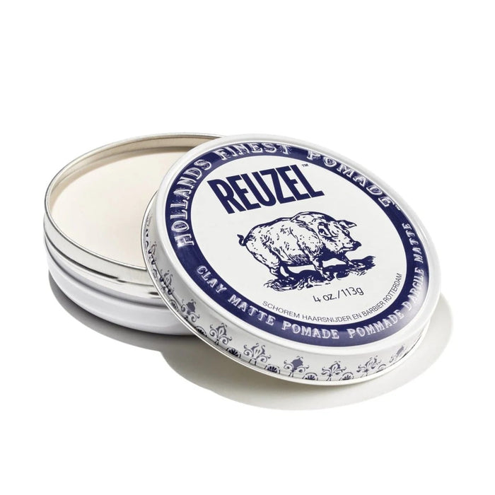 Reuzel Clay Matte Pomade - Medium Hold, No Shine 4 oz