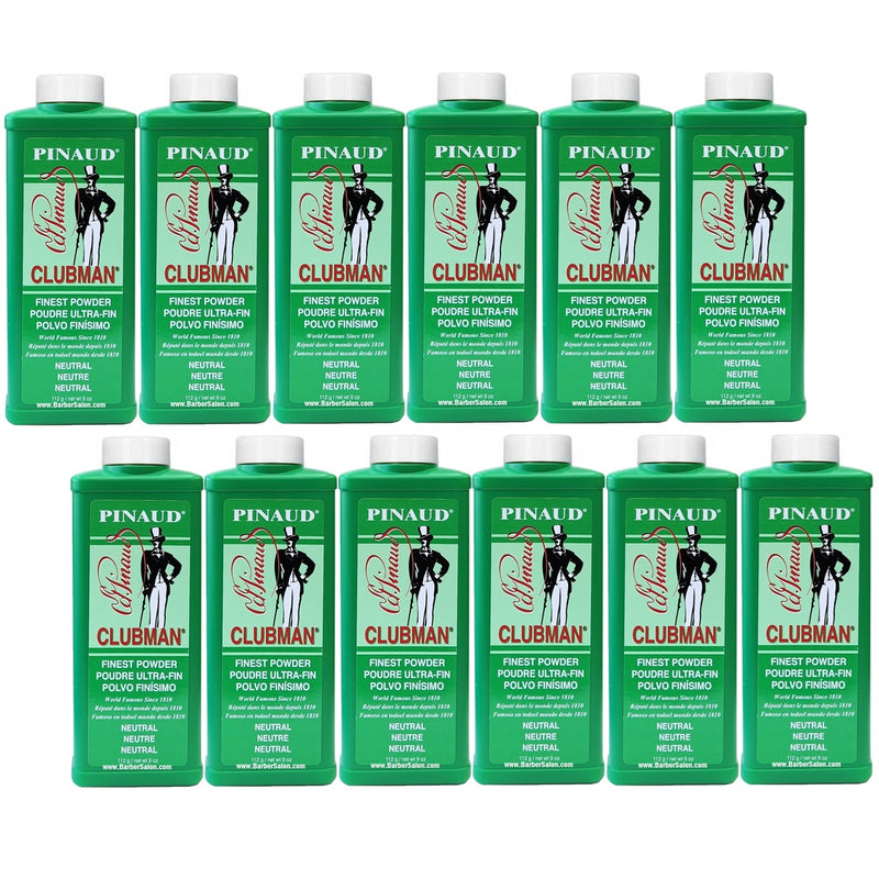 Clubman Pinaud Finest Powder Neutral 9 oz - 12 Pack (Bulk)