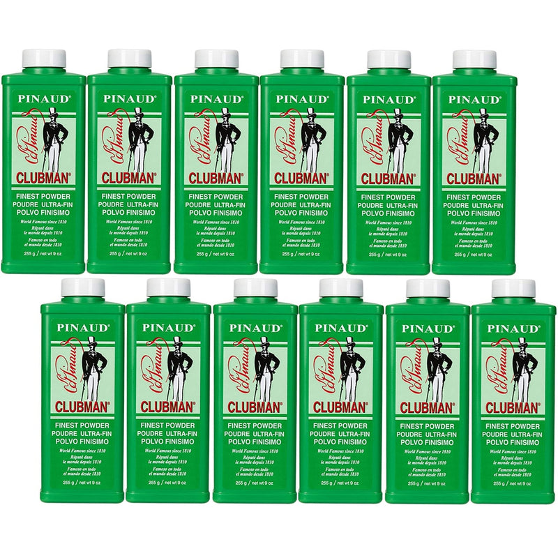 Clubman Pinaud Finest Powder White 9 oz - 12 Pack (Bulk)