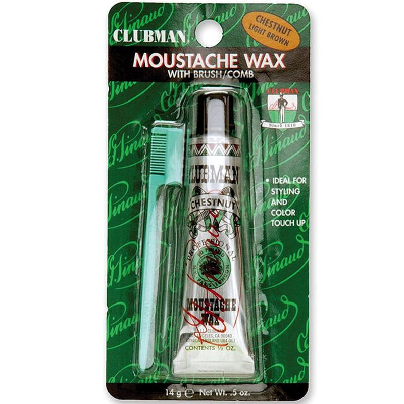 Clubman Moustache Waxes 0.5 oz [4 Color Options]