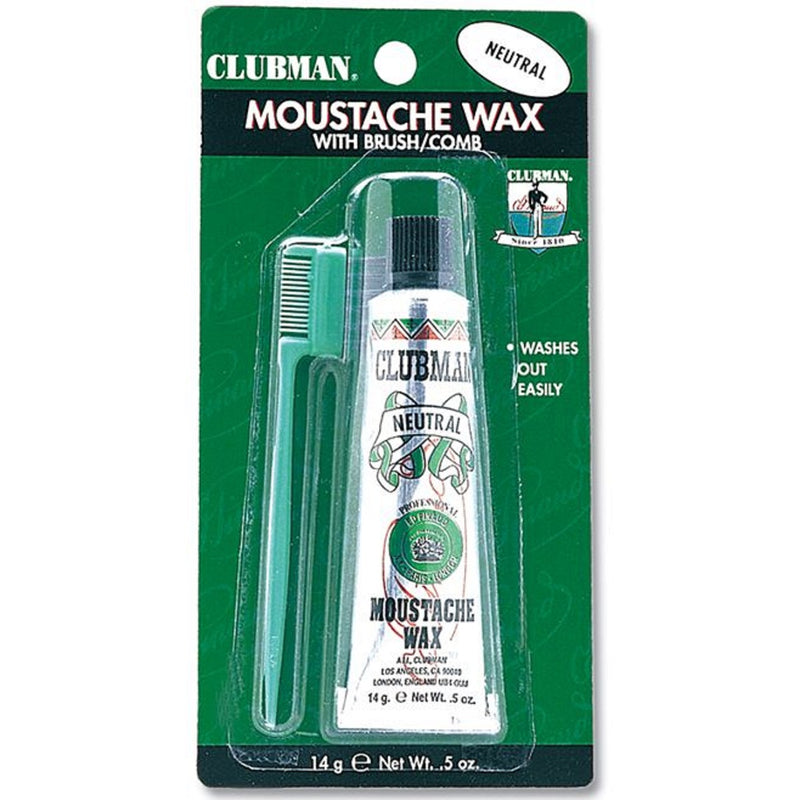 Clubman Moustache Waxes 0.5 oz [4 Color Options]
