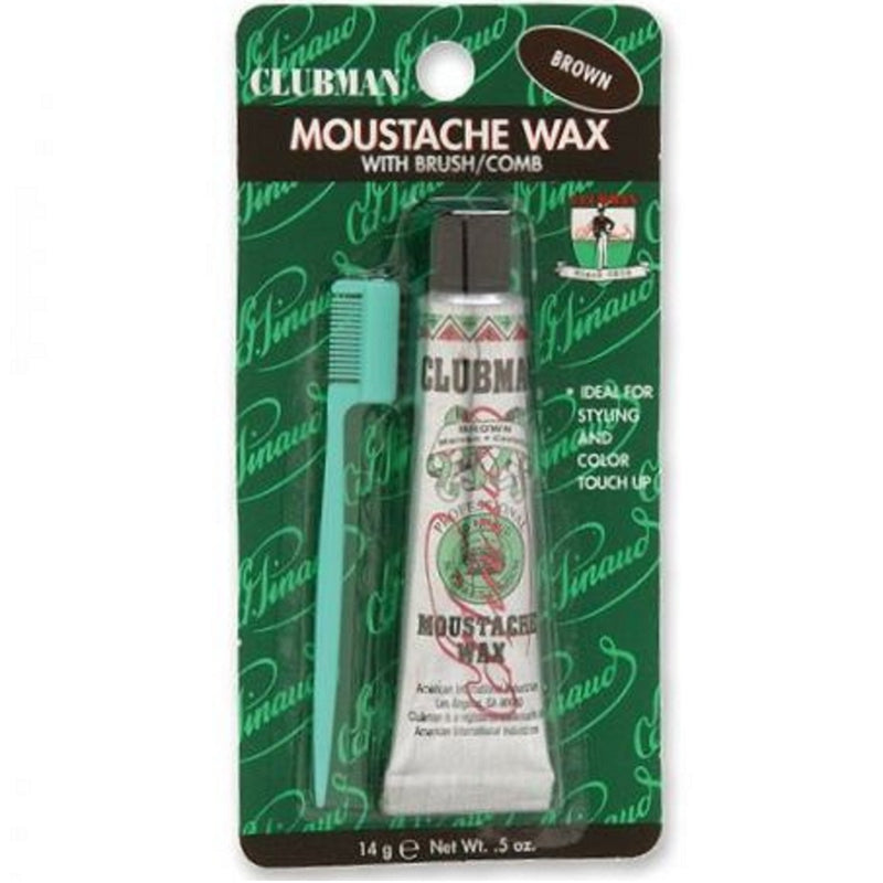 Clubman Moustache Waxes 0.5 oz [4 Color Options]