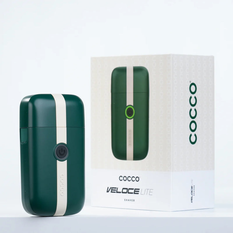 Cocco Veloce Lite Clipper & Trimmer + FREE Shaver - Green/White Stripe [BUY 2 GET 1 FREE]