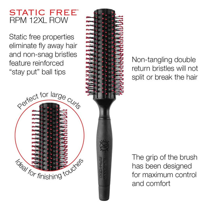 Cricket Static Free RPM Roll Brush [Available in 1.25", 1.5", 1.75"]