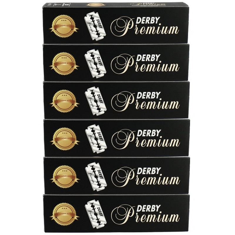 Derby Premium Double Edge 600 Blades - 100 Blades x 6 Pack (Bulk)
