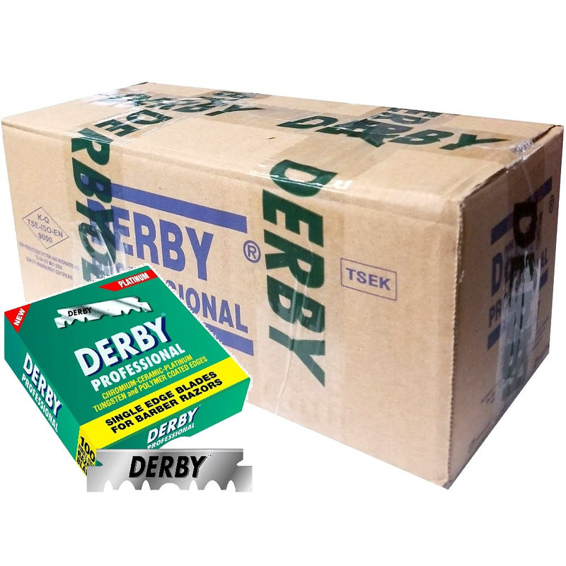 Derby Professional Single Edge Razor 5,000 Blades - 100 Blades x 50 Pack (Bulk)
