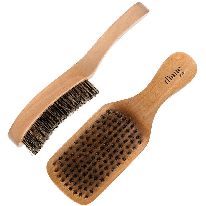 Diane Hard Reinforced Boar Curved Club Wave Brush #D1001