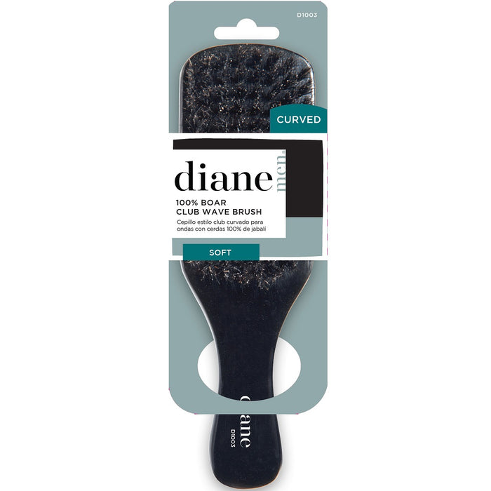 Diane 100% Soft Boar Curved Club Brush #D1003