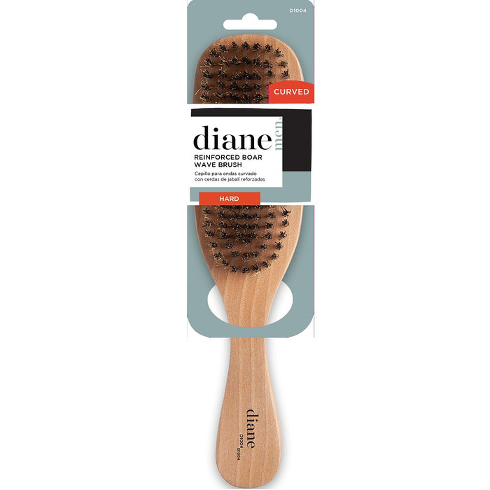 Diane Hard Reinforced Boar Curved Wave Brush #D1004