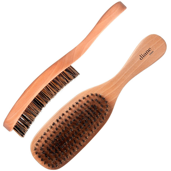 Diane Hard Reinforced Boar Curved Wave Brush #D1004