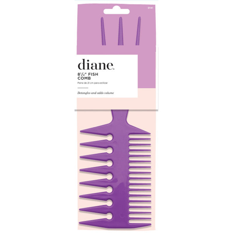 Diane 8-1/4" Fish Comb - Assorted Colors #D141