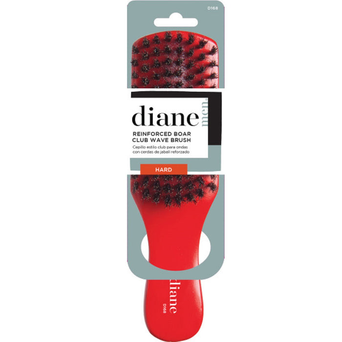 Diane Red Firm Reinforced Boar Club Brush #D168